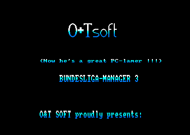 Bundesliga Manager 3 for the Amstrad CPC