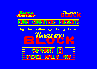 Buster Block for the Amstrad CPC