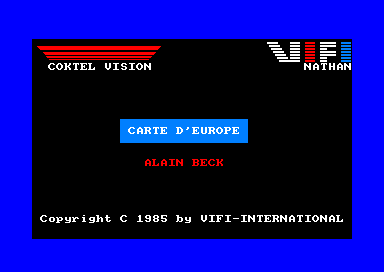 Carte D`Europe for the Amstrad CPC