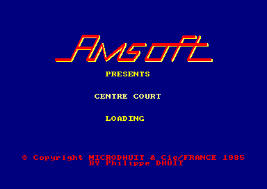 Centre Court for the Amstrad CPC