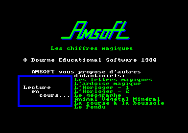 Les Chiffres Magiques for the Amstrad CPC