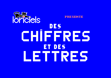 Des Chifres Et Des Lettres for the Amstrad CPC