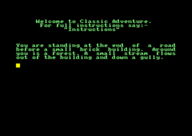Classic adventure for the Amstrad CPC
