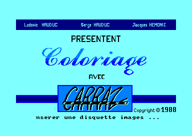 Coloriage for the Amstrad CPC