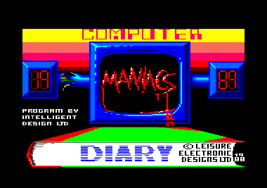 Computer Maniacs 1989 Diary for the Amstrad CPC