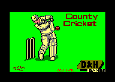 County Cricket for the Amstrad CPC