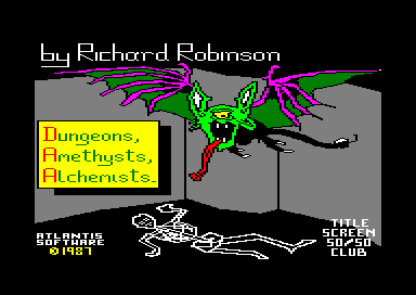 Dungeons, Amethysts, Alchemists. for the Amstrad CPC