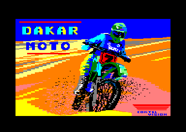 Dakar Moto for the Amstrad CPC
