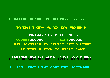 Danger Mouse : Double Trouble for the Amstrad CPC