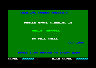 Danger Mouse : Making Whoopee for the Amstrad CPC