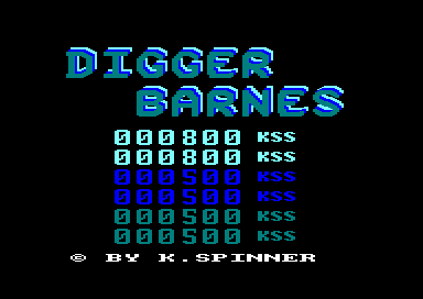Digger Barnes for the Amstrad CPC