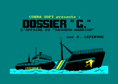 Dossier-G for the Amstrad CPC