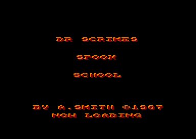 Dr. Scrimes Spook School for the Amstrad CPC