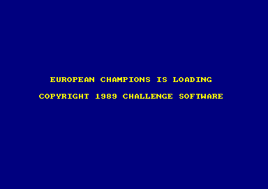 European Champions for the Amstrad CPC