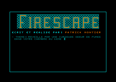 Firescape for the Amstrad CPC