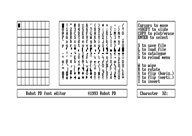 Font Edit for the Amstrad CPC