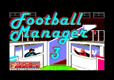 Football Manager 3 for the Amstrad CPC