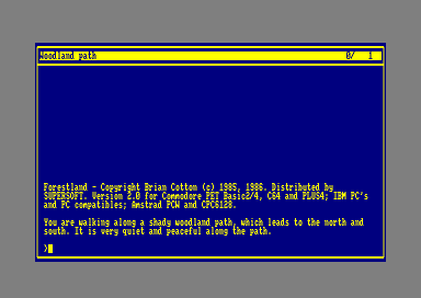 Forestland for the Amstrad CPC