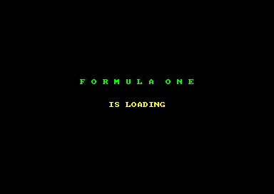 Formula One for the Amstrad CPC