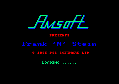 Frank N Stein for the Amstrad CPC