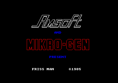 Friss Man for the Amstrad CPC