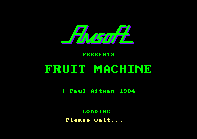 Fruit Machine for the Amstrad CPC