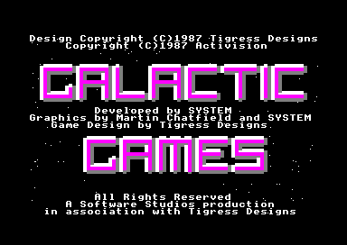 Galactic Games for the Amstrad CPC