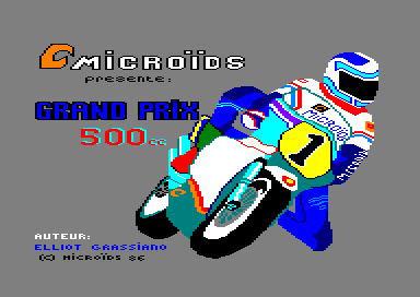 GP 500cc for the Amstrad CPC