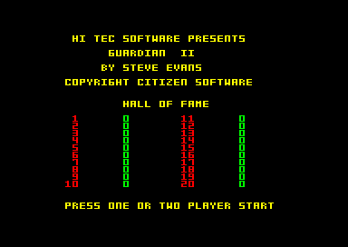 Guardian 2 for the Amstrad CPC