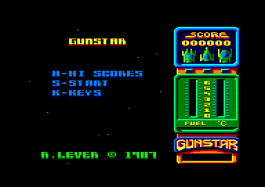Gunstar for the Amstrad CPC