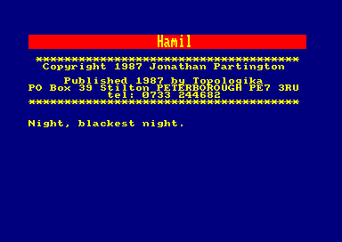 Hamil for the Amstrad CPC