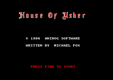 House of Usher for the Amstrad CPC