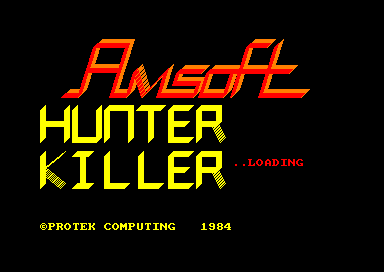 Hunter Killer for the Amstrad CPC