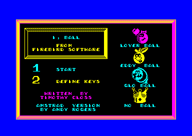 I Ball for the Amstrad CPC