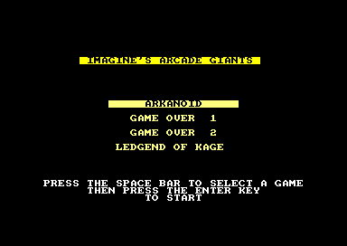 Imagines Arcade Giants for the Amstrad CPC