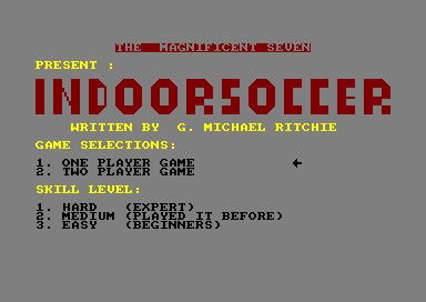 Indoor Soccer for the Amstrad CPC