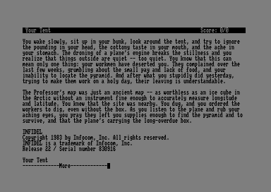 Infidel for the Amstrad CPC