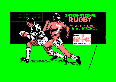 International Rugby for the Amstrad CPC