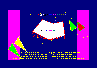 J`Apprends A Lire for the Amstrad CPC