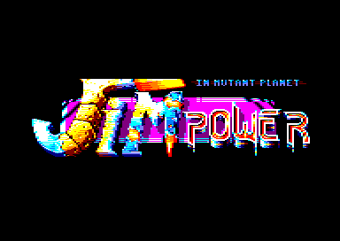 Jim Power in Mutant Planet for the Amstrad CPC