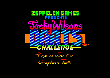 Jocky Wilsons Darts Challenge for the Amstrad CPC