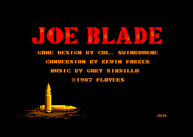 Joe Blade for the Amstrad CPC