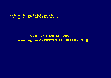 KC Pascal for the Amstrad CPC