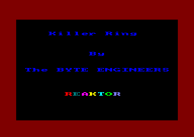 Killer Ring for the Amstrad CPC