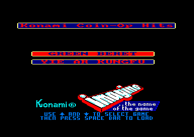 Konami Coin Op Hits for the Amstrad CPC