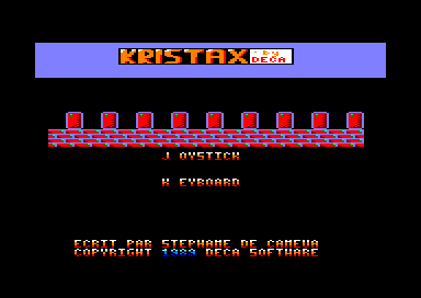 Kristax for the Amstrad CPC