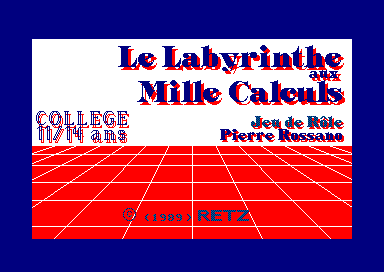 Le Labyrinthe Aux Mille Calculs for the Amstrad CPC
