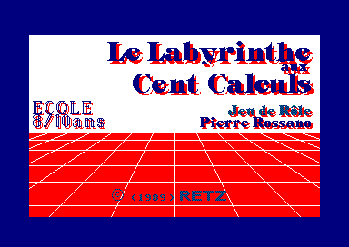 Le Labyrinthe Aux Cent Calculs for the Amstrad CPC