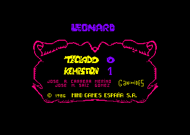 Leonard for the Amstrad CPC