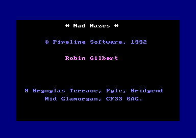 Mad Mazes for the Amstrad CPC